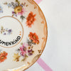 Vintage Wandteller „BLUMENKIND“ – handbemalte Statement-Wanddeko aus Porzellan
