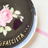 Vintage Wandteller „ANTIFASCISTA" – handbemalte Statement-Wanddeko aus Porzellan
