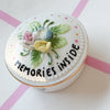 Vintage Dose "MEMORIES INSIDE" – handbemalte Statement Deko aus Porzellan