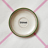 Vintage Wandteller "SÜSSMAUS" – handbemalte Statement-Wanddeko aus Porzellan