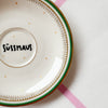Vintage Wandteller "SÜSSMAUS" – handbemalte Statement-Wanddeko aus Porzellan