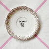 Vintage Wandteller "THE MAGIC IS IN YOU" – handbemalte Statement-Wanddeko aus Porzellan