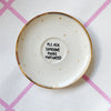 Vintage Wandteller "Please ask someone more motivated" – handbemalte Statement-Wanddeko aus Porzellan