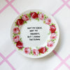 Vintage Wandteller "NOT MY CIRCUS..." – handbemalte Statement-Wanddeko aus Porzellan