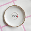 Vintage Wandteller "amore" – handbemalte Statement-Wanddeko aus Porzellan