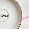 Vintage Wandteller "amore" – handbemalte Statement-Wanddeko aus Porzellan