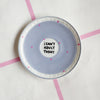 Vintage Wandteller "I CAN´T ADULT TODAY" – handbemalte Statement-Wanddeko aus Porzellan