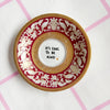 Vintage Wandteller "IT´S COOL TO BE KIND" – handbemalte Statement-Wanddeko aus Porzellan