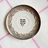 Vintage Wandteller "YOU ARE THE BEST.FUCK THE REST." – handbemalte Statement-Wanddeko aus Porzellan