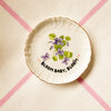 Vintage Wandteller "BLOOM, BABY BLOOM“– handbemalte Statement-Wanddeko aus Porzellan
