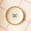 Vintage Wandteller "CHOOSE PEOPLE WHO CHOOSE YOU"– handbemalte Statement-Wanddeko aus Porzellan