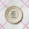 Vintage Wandteller "IN DIESEM HAUS SAGEN WIR MOIN,CIAO UND FUCK NAZIS"– handbemalte Statement-Wanddeko aus Porzellan (Kopie)