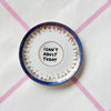 Vintage Wandteller "I CAN´T ADULT TODAY"– handbemalte Statement-Wanddeko aus Porzellan