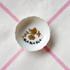 Vintage Wandteller "BLA BLA BLA"– handbemalte Statement-Wanddeko aus Porzellan