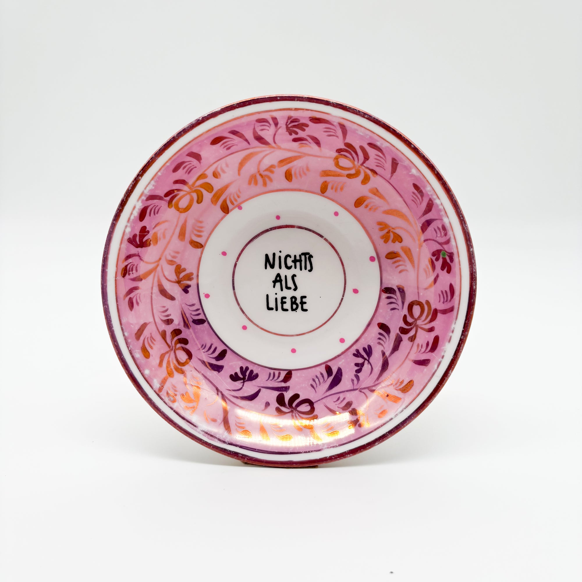 Wandteller small NICHTS ALS LIEBE "shine"