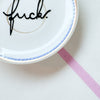 Vintage Wandteller " fuck"– handbemalte Statement-Wanddeko aus Porzellan