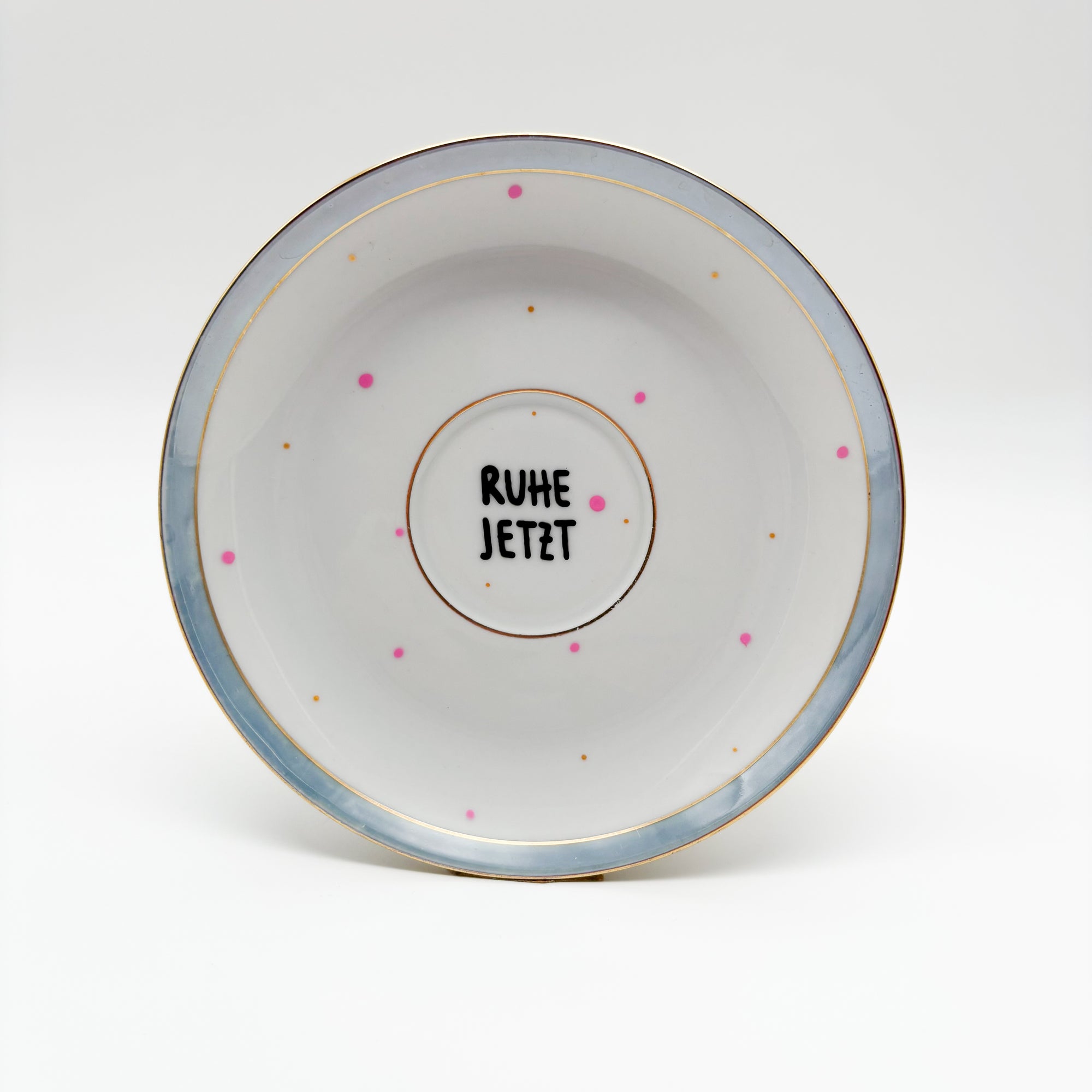 Wandteller small RUHE JETZT "babyblue"