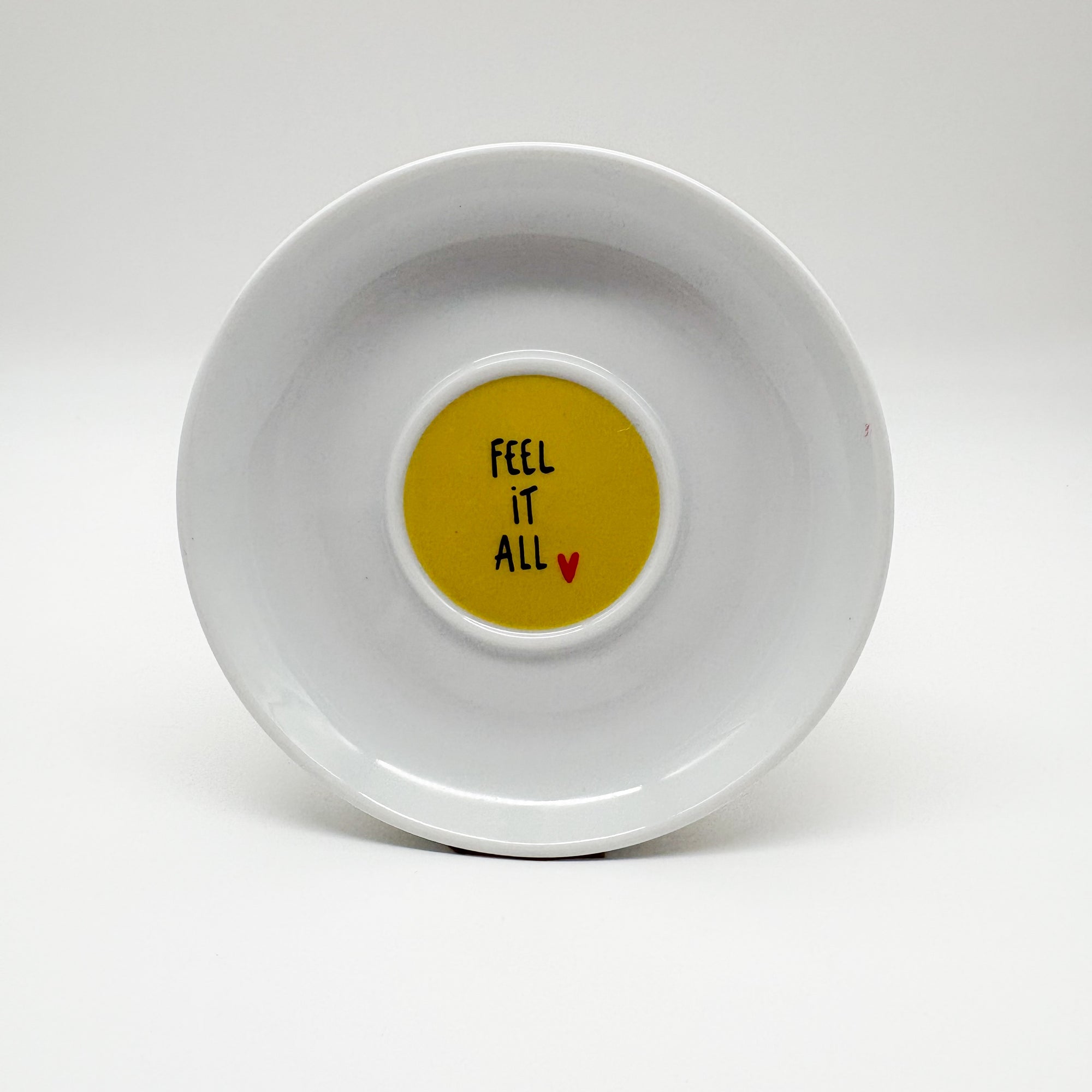 Wandteller small FEEL IT ALL "mustard"
