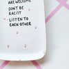 Vintage Wandteller "HOUSE RULES" – handbemalte Statement-Wanddeko aus Porzellan