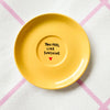 Vintage Wandteller "YOU FEEL LIKE SUNSHINE" – handbemalte Statement-Wanddeko aus Porzellan