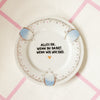 Vintage Wandteller "alles ok.wenn du ds bist.wenn wir wir sind." – handbemalte Statement-Wanddeko aus Porzellan