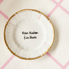 Vintage Wandteller "KEIN KUCHEN FÜR NAZIS" – handbemalte Statement-Wanddeko aus Porzellan