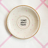 Vintage Wandteller "I CAN´T ADULT TODAY" – handbemalte Statement-Wanddeko aus Porzellan