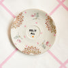 Vintage Wandteller "FEEL IT ALL" – handbemalte Statement-Wanddeko aus Porzellan