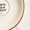 Vintage Wandteller "WE ARE ALL MADE OF STARDUST" – handbemalte Statement-Wanddeko aus Porzellan