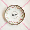 Vintage Wandteller "BUSY DOING NOTHING" – handbemalte Statement-Wanddeko aus Porzellan