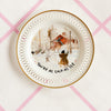 Vintage Wandteller "YOU´RE AS COLD AS ICE" – handbemalte Statement-Wanddeko aus Porzellan