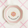 Vintage Wandteller "ALLES EIN BISSCHEN FEEL" – handbemalte Statement-Wanddeko aus Porzellan