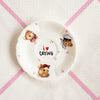 Vintage Wandteller "I <3 CRYING – handbemalte Statement-Wanddeko aus Porzellan