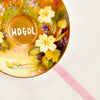Vintage Wandteller "HDGDL – handbemalte Statement-Wanddeko aus Porzellan