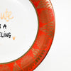 Handbemalter Wandteller CUTE IS A FEELING