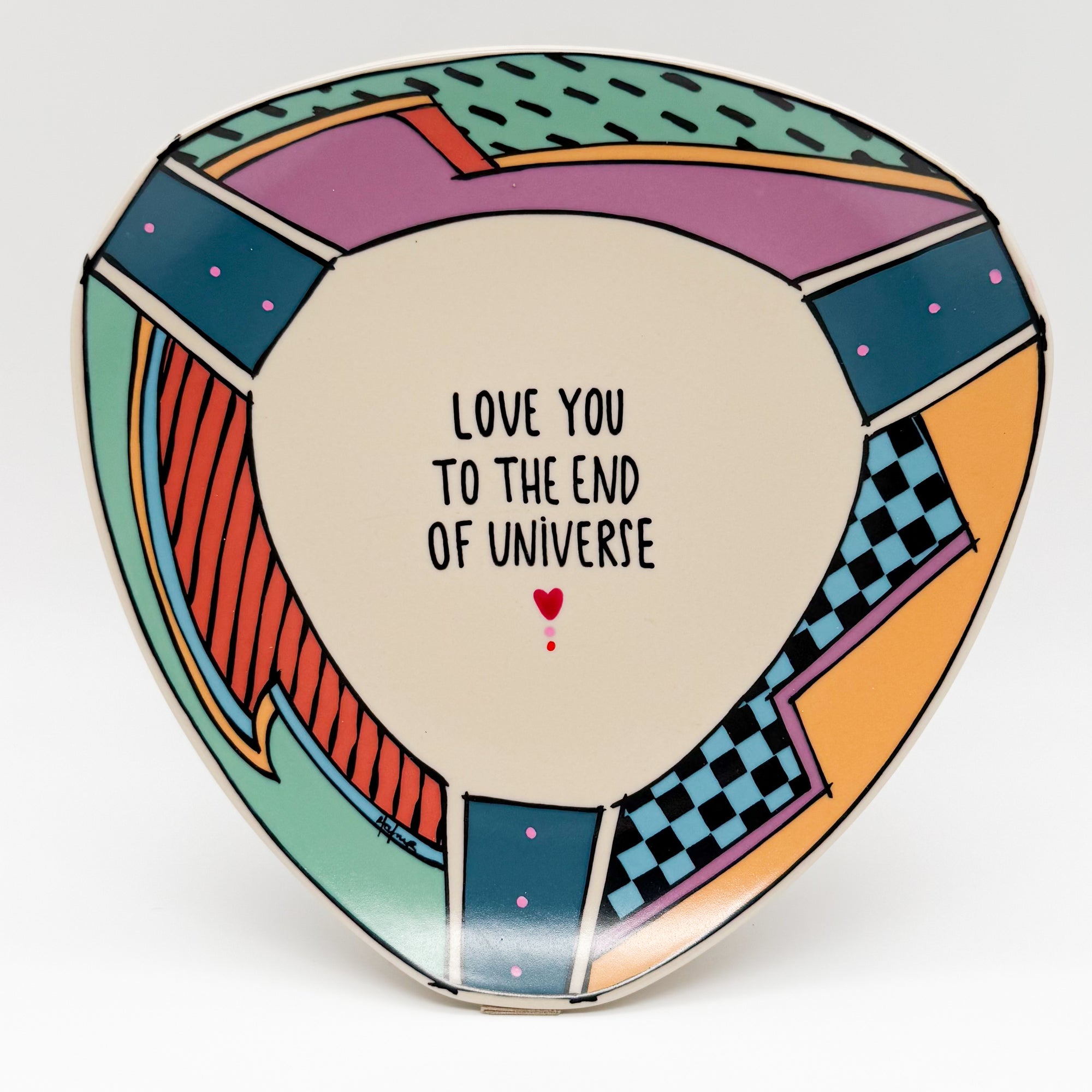 Wandteller midi LOVE YOU TO THE END OF UNIVERSE "special collection"