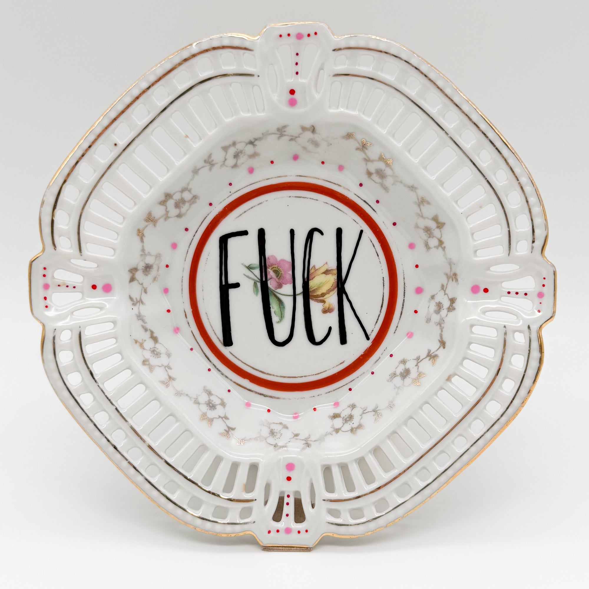 Wandteller small FUCK "net"