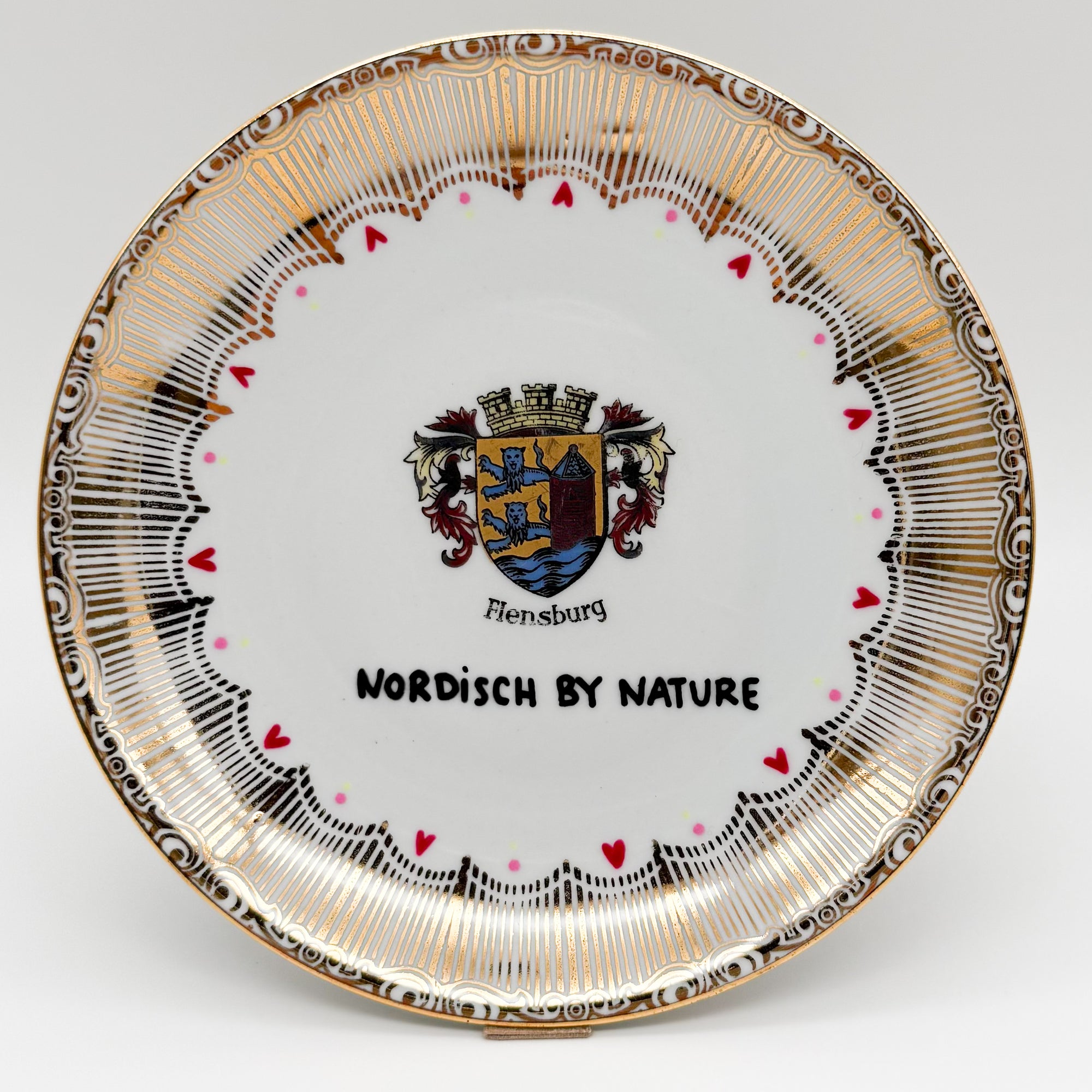Wandteller small Flensburg NORDISCH BY NATURE "bottom of the heart"