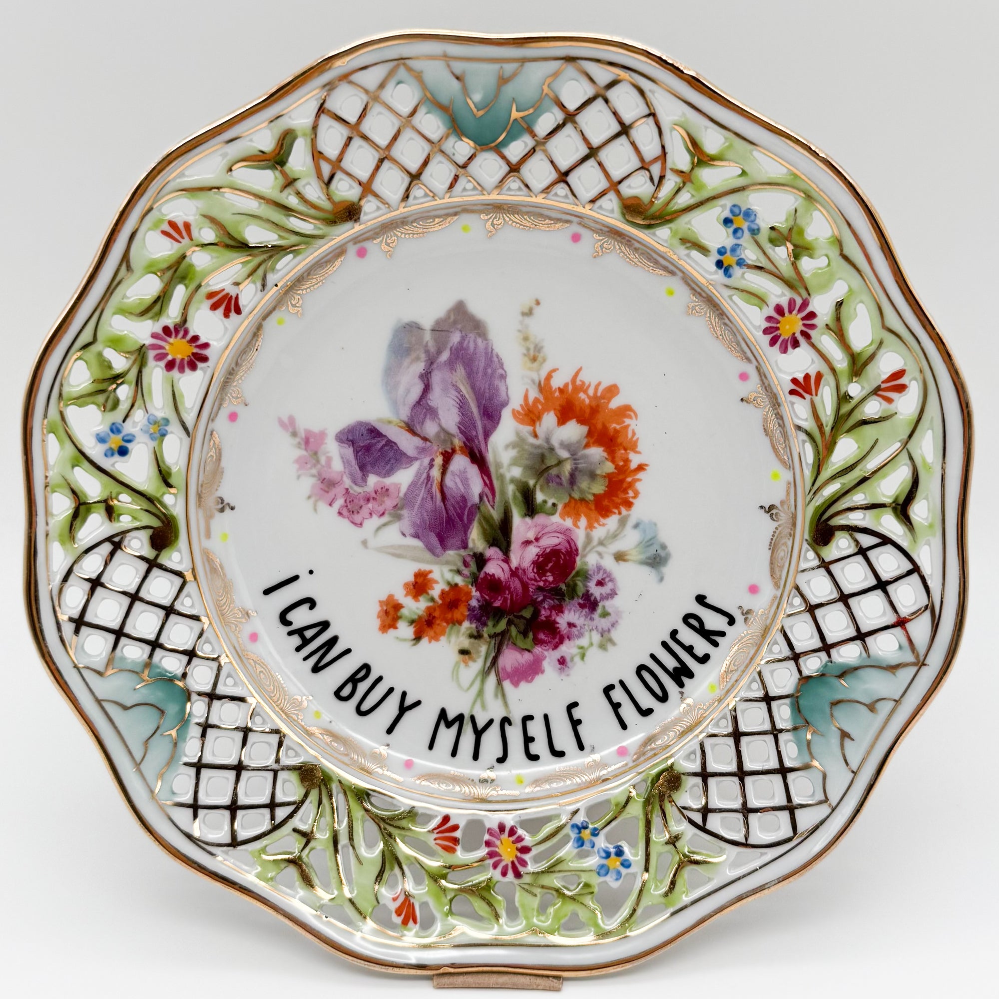 Wandteller midi I CAN BUY MYSELF FLOWERS "wowi"