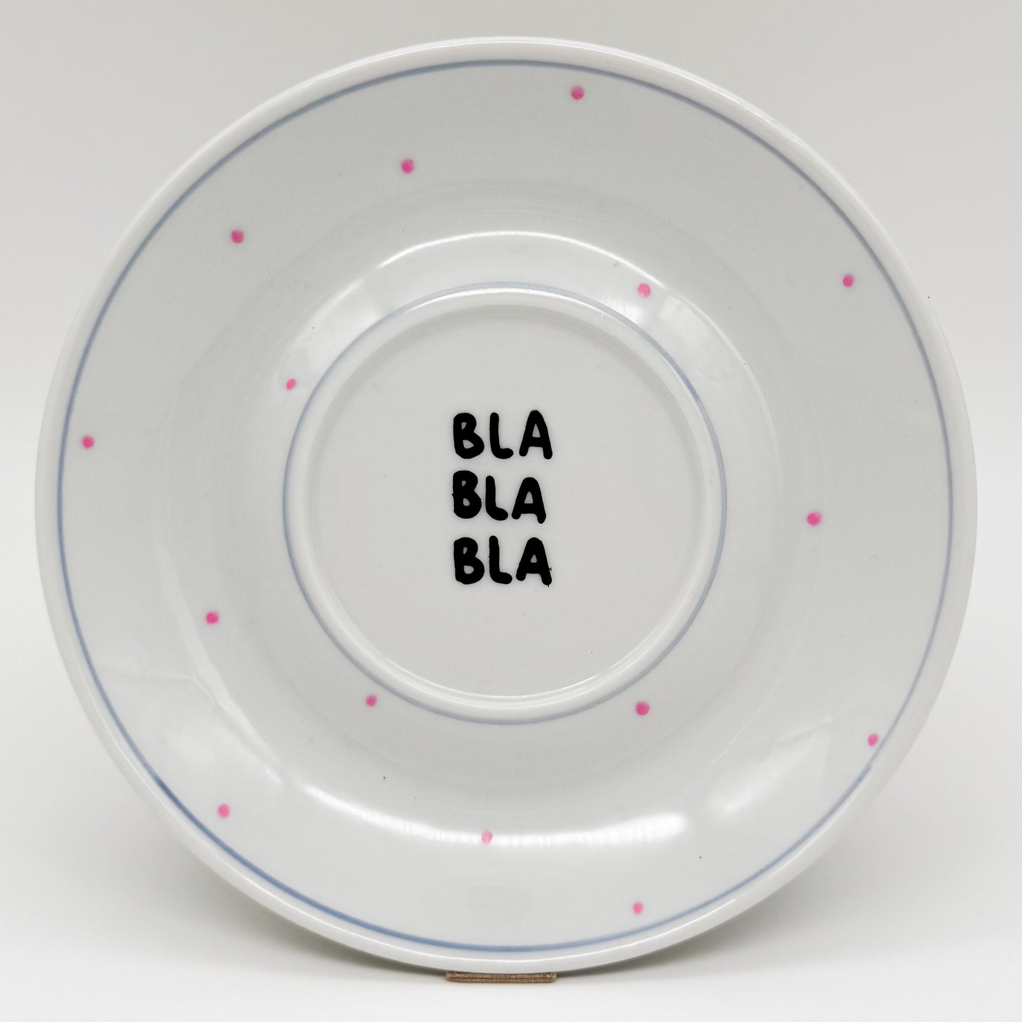 Wandteller small BLA BLA BLA "dots"