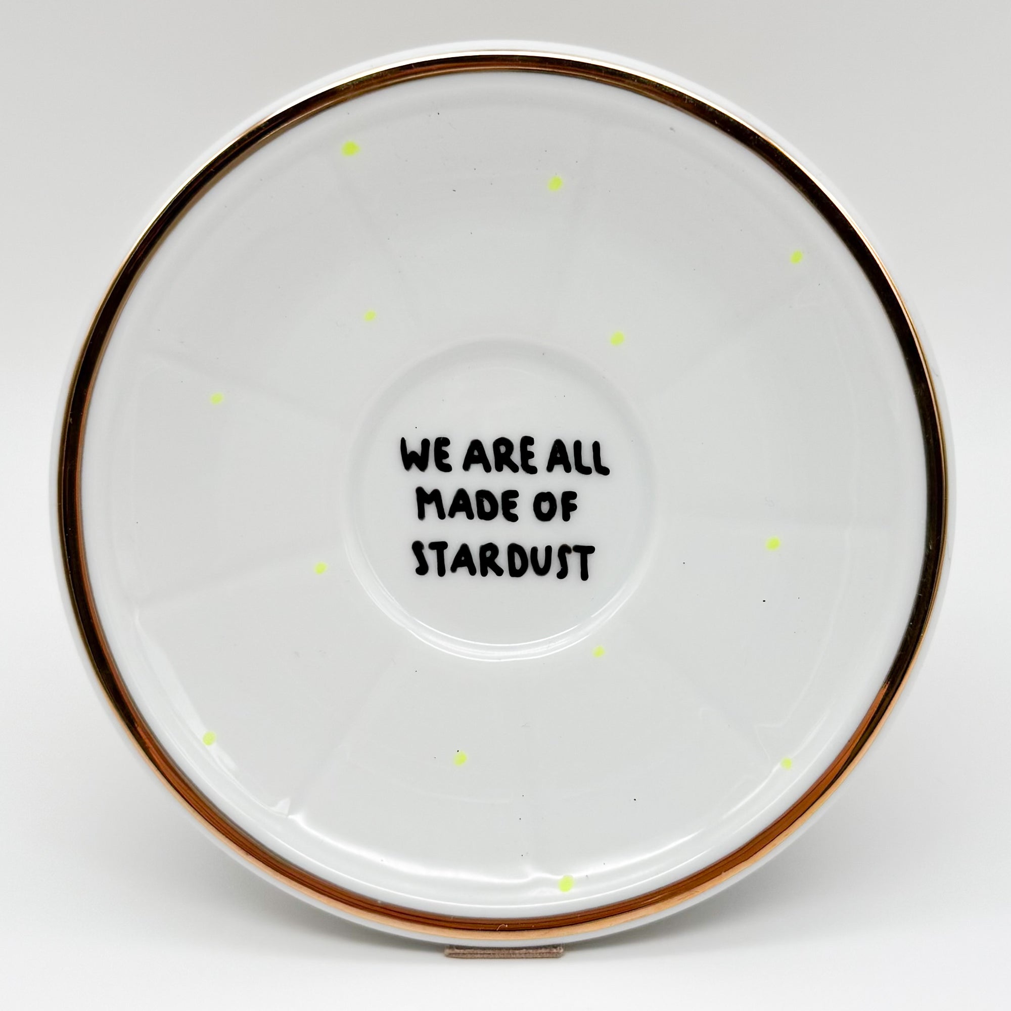 Wandteller mini WE ARE ALL MADE OF STARDUST "neon show"