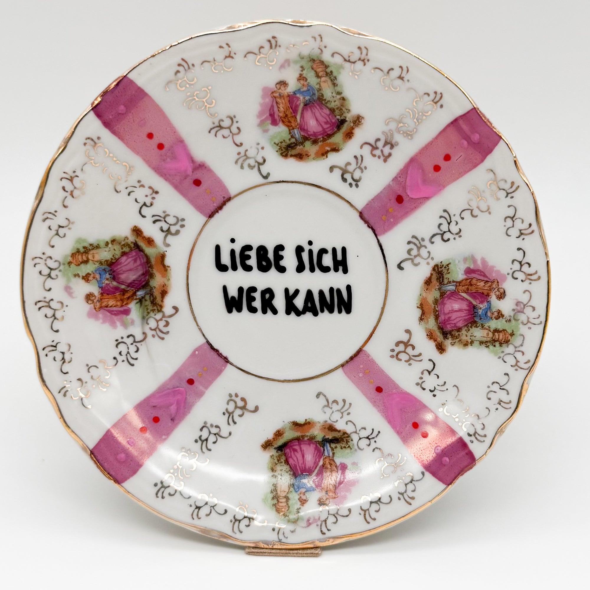 Wandteller mini LIEBE SICH WER KANN "shiny collcection"