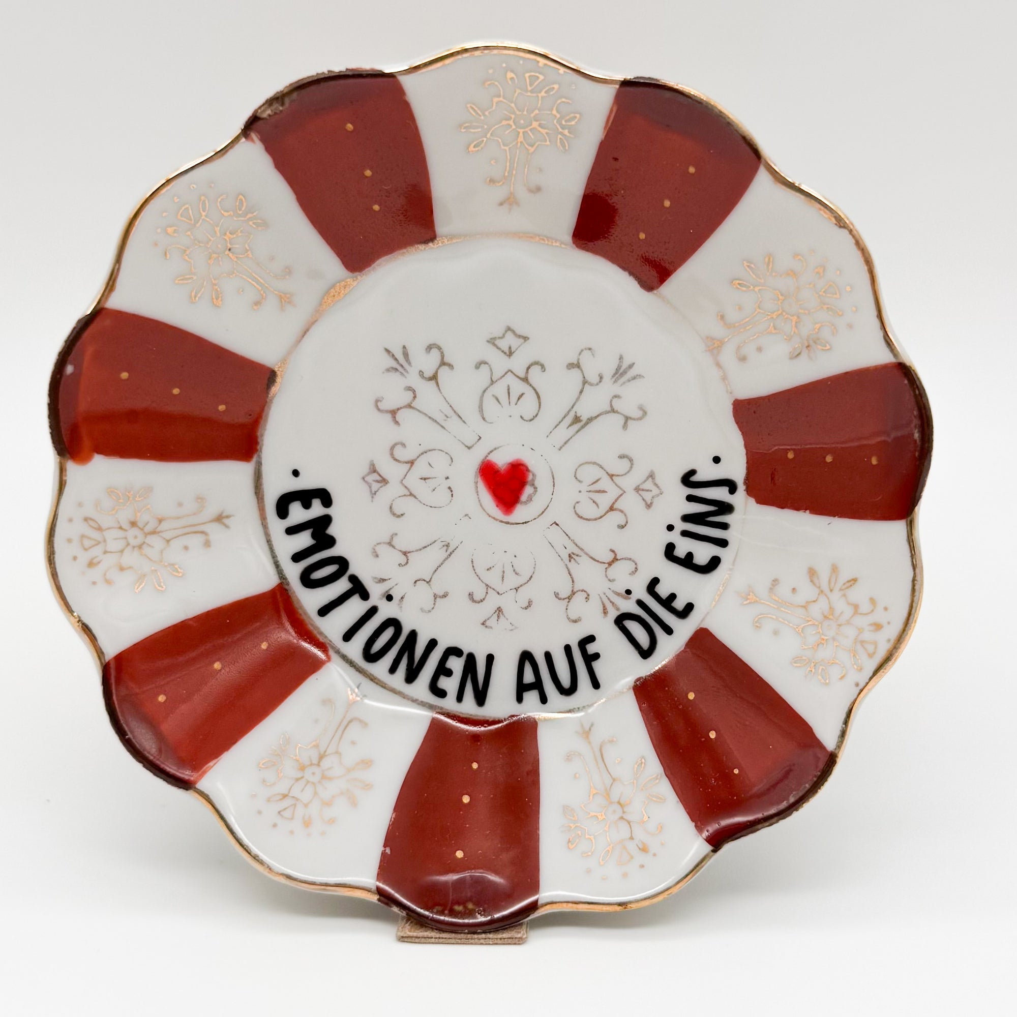 Wandteller mini EMOTIONEN AUF DIE EINS "stripes"