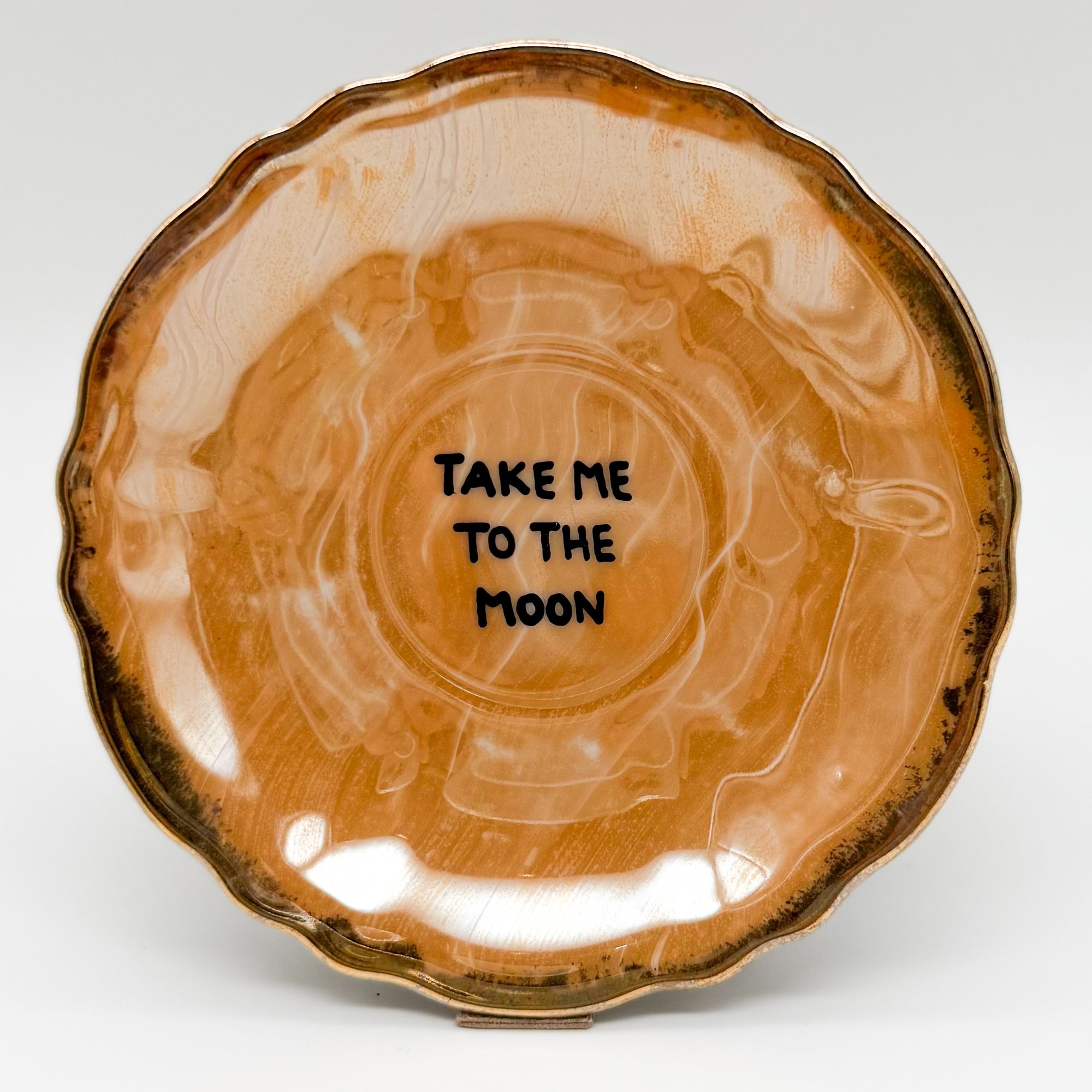 Wandteller mini TAKE ME TO THE MOON "shiny collection"