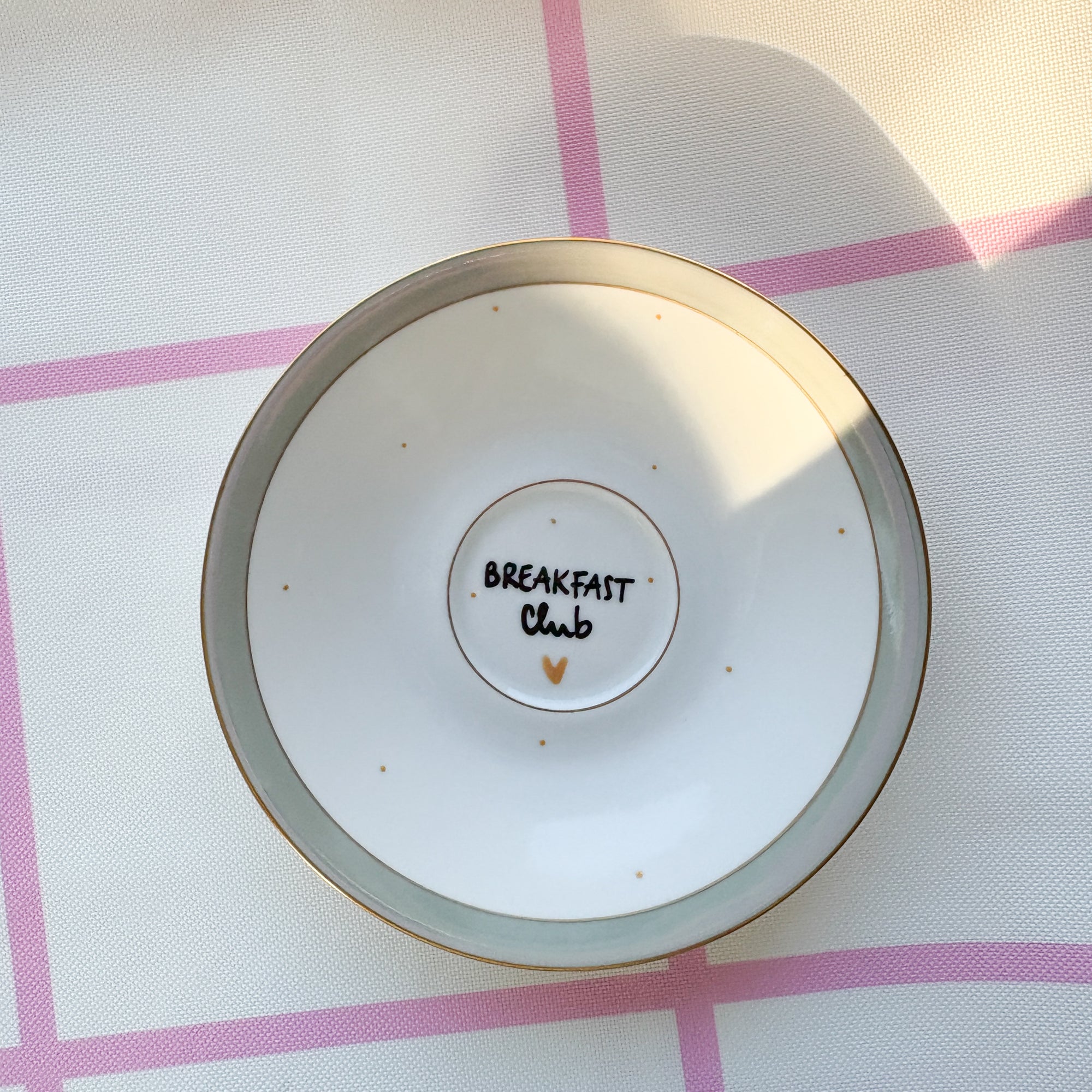 Handbemalter Wandteller BREAKFAST CLUB