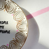 Handbemalter Wandteller KIND PEOPLE ARE MY KINDA PEOPLE