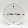 Wandteller small LOVE IS FOR EVERYBODY "white"
