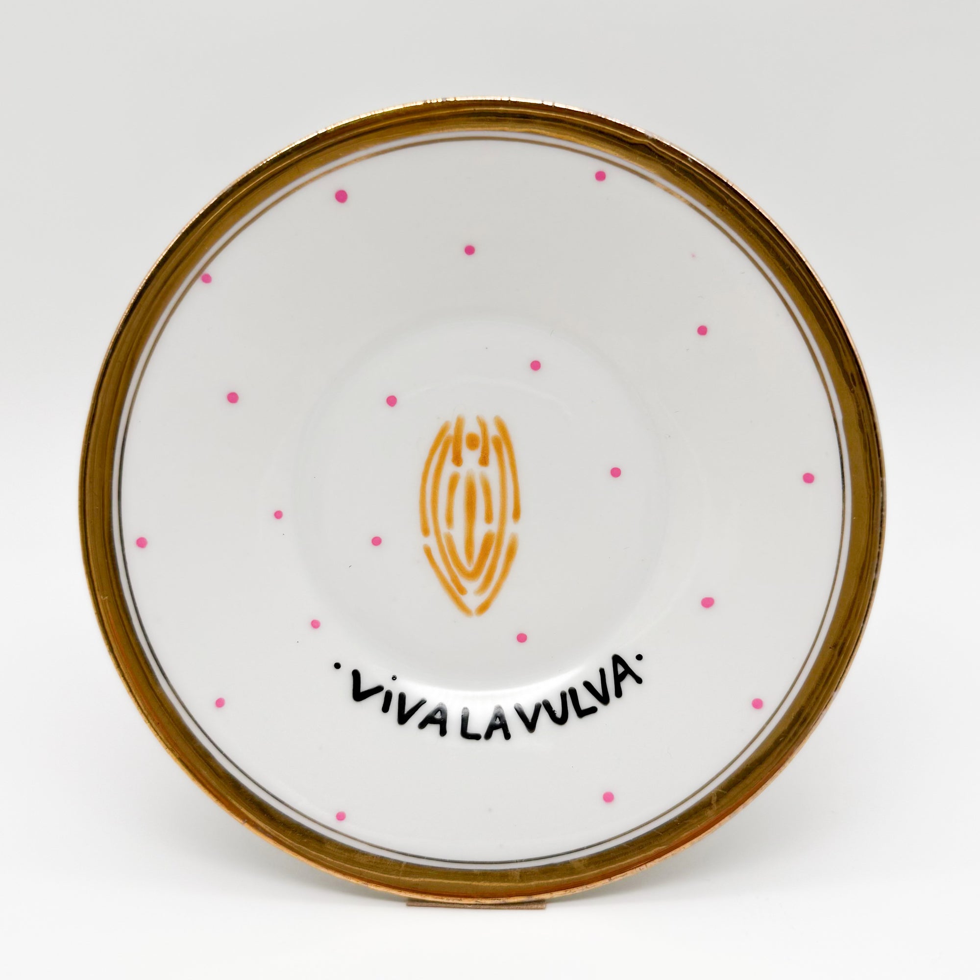 Wandteller small VIVA LA VULVA "classic dots"