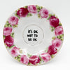 Wandteller small IT´S OK NOT TO BE OK "roses"