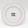 Wandtellern small SUPER MOM "hearts"